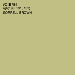 #C1BF84 - Sorrell Brown Color Image